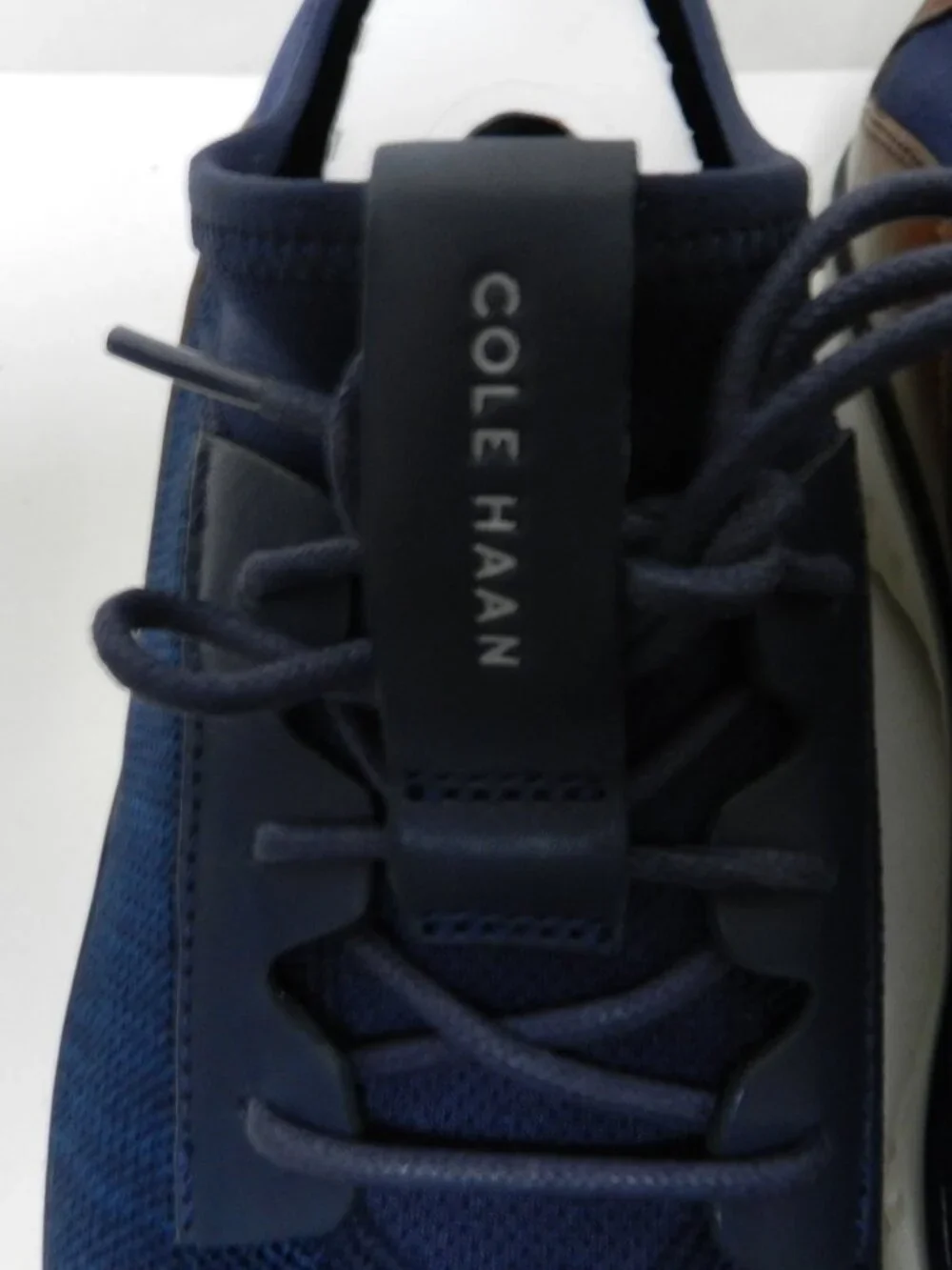 Cole Haan Grand Sport Sneakers Knit w/ Leather blue brown Men NIB NEW Size Sz 10 - Picture 8 of 16